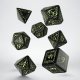 Elvish Black & glow-in-the-dark Dice Set (7)