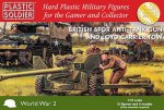28mm WWII 1/72nd British 6 PDR Anti -Tank Gun and Loyd Carrier T