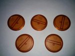 Bases Brown 40mm 5 Pack