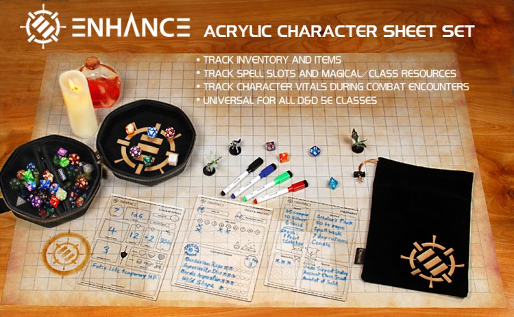 Acrylic RPG Character Sheets - zum Schließ en ins Bild klicken