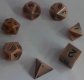 16mm Antique Copper Metal Dice Set