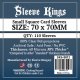 Sleeve Kings Small Square Card Sleeves (70x70mm) 110 Pack 60 Mic
