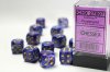 Lustrous® 16mm d6 Purple/gold Dice Block™ (12 dice)