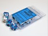 Gemini® Astral Blue-White/red Set of Ten d10s