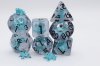 Blue Poison Frog RPG Dice Set (7)