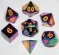 16mm Polyhedral Flame Torched Rainbow