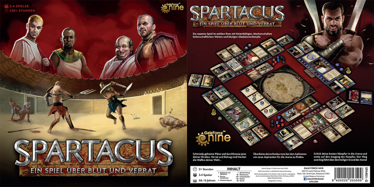 Spartacus Board Game DT - zum Schließ en ins Bild klicken