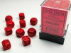Dice Set Red/Black Opaque 12mm d6 (36)