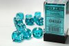 Dice Set Teal/White Translucent 16mm d6 (12)