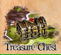 Player Token Tarnished Gold Color Treasure Chest In Metal Alloy