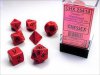 RPG Dice Set Red/Black Opaque Polyhedral 7-Die Set