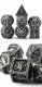 Metal & Enamel Dice Set (7) Reaper Iron