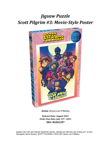 Scott Pilgrim Puzzle Movie Style Poster - zum Schließ en ins Bild klicken