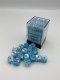 Gemini® 12mm d6 Pearl Turquoise-White/blue Luminary™ Dice Blo