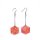 D20 Galaxy Earrings Red & Orange