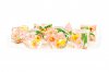 Handcrafted Sharp Edge Resin Dice Set Chrysanthemum w/ Pink Numb