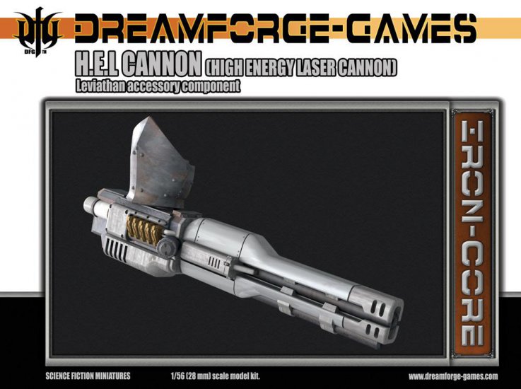 HEL Cannon Leviathan Weapon -28mm Leviathan Accessory Weapon - zum Schließ en ins Bild klicken