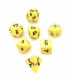 Ceramic Dice Ancient Scroll Standard Set