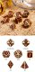 Metal & Enamel Dice Set (7) Fireflies