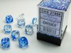 Nebula® 12mm d6 Dark Blue/white Dice Block™ (36 dice)