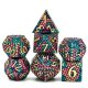 Gold Dragon Scale Metal RPG Dice Set (7)