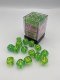 Gemini® 12mm d6 Translucent Green-Teal/yellow Dice Block™ (36