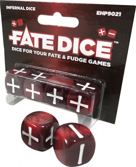 Fate Core RPG: Fate Dice - Infernal (4) - zum Schließ en ins Bild klicken
