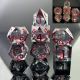 Sharp Edge Glow in the Dark Liquid Core Dice Set (7) Midnight Ro