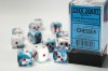 Dice Set Gemini 7 16mm d6 Astral Blue-White/red (12)