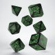 Call of Cthulhu 7th Edition Black & green Dice Set (7)