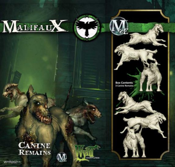 Malifaux The Resurrectionists Canine Remains 3 Pack - zum Schließ en ins Bild klicken