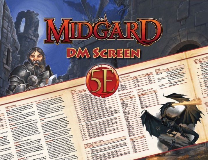 Midgard DM Screen 5E (1850) - zum Schließ en ins Bild klicken