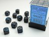 Dice Set Blue/Copper Dusty Opaque 12mm d6 (36)