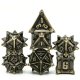 Bronze Flail Metal RPG Dice Set (7)