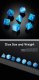 Gemstone Dice Set (7) Blue Cats Eye Synthetic
