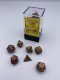 Lustrous Mini-Polyhedral Gold/silver 7-Die set
