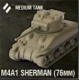 World of Tanks: Miniatures Game - American M4A1 76mm Sherman