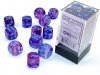 Nebula 16mm d6 Nocturnal/blue Luminary Dice Block (12 dice)