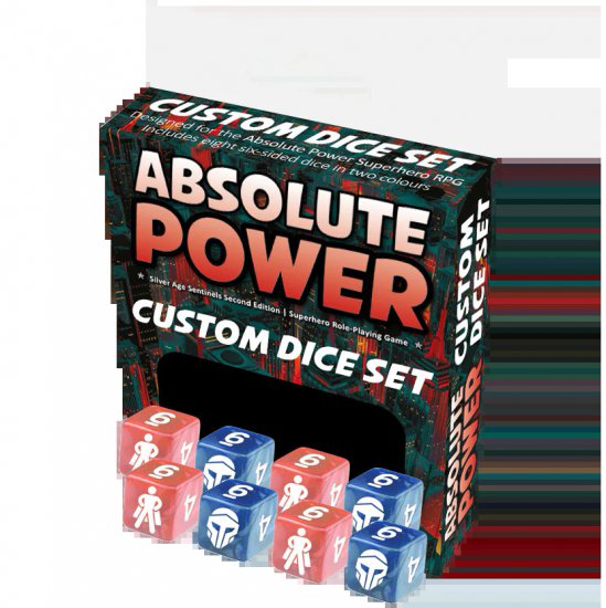 Absolute Power Custom Dice Set - zum Schließ en ins Bild klicken
