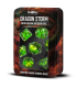 Dragon Storm Inclusion Resin Dice Set Green Dragon