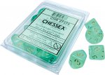 Borealis Light Green/gold Luminary Set of Ten d10s