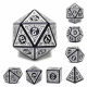 Magic Flame White RPG Dice Set (7)