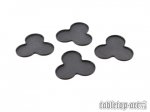 Movement Tray - Flat Bases - 25mm 3s Cloud - Black (4)