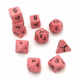 Ceramic Dice Pink Delight Extended Set