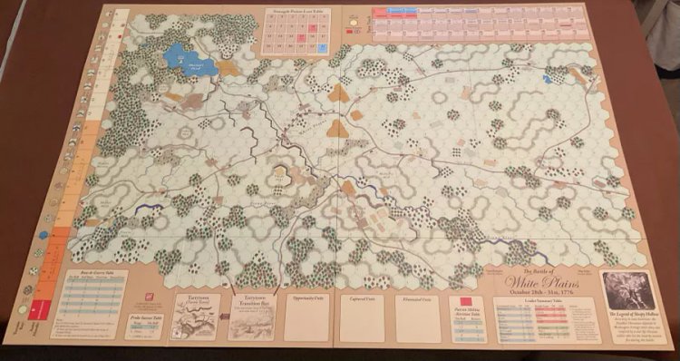 Battle for White Plains Mounted Map Set - zum Schließ en ins Bild klicken