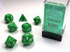 RPG Dice Set Green/White Opaque Polyhedral 7-Die Set
