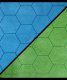 Battlemat™ 1” Reversible Blue-Green Hexes (23?” x 26” Pl