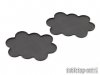 Movement Tray - Flat Bases - 25mm 10s Cloud - Black (2)