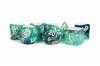 16mm Eternal Resin Polyhedral Dice Set: Teal/Black (7)