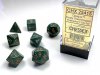 RPG Dice Set Green/Copper Dusty Opaque Polyhedral 7-Die Set